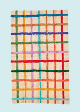 Tapete Lorena Canals + MOOUI - Quadriculado Color 1,00 x 1,60m